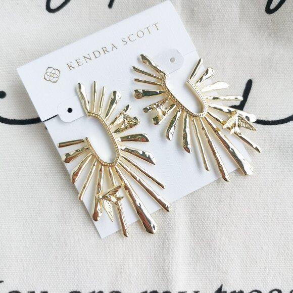 Kendra Scott Hoop Earrings - Melody - Gold - Picture 2 of 4